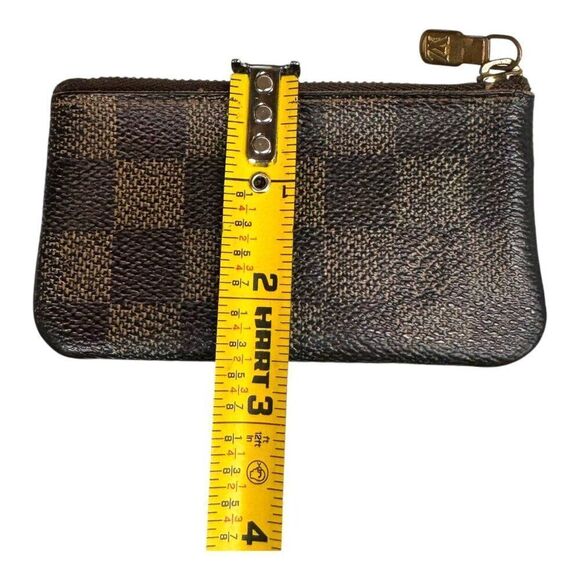 Louis Vuitton Damier Ebene Canvas Key Pouch With Box & Clip Gift Authentic - Picture 6 of 8